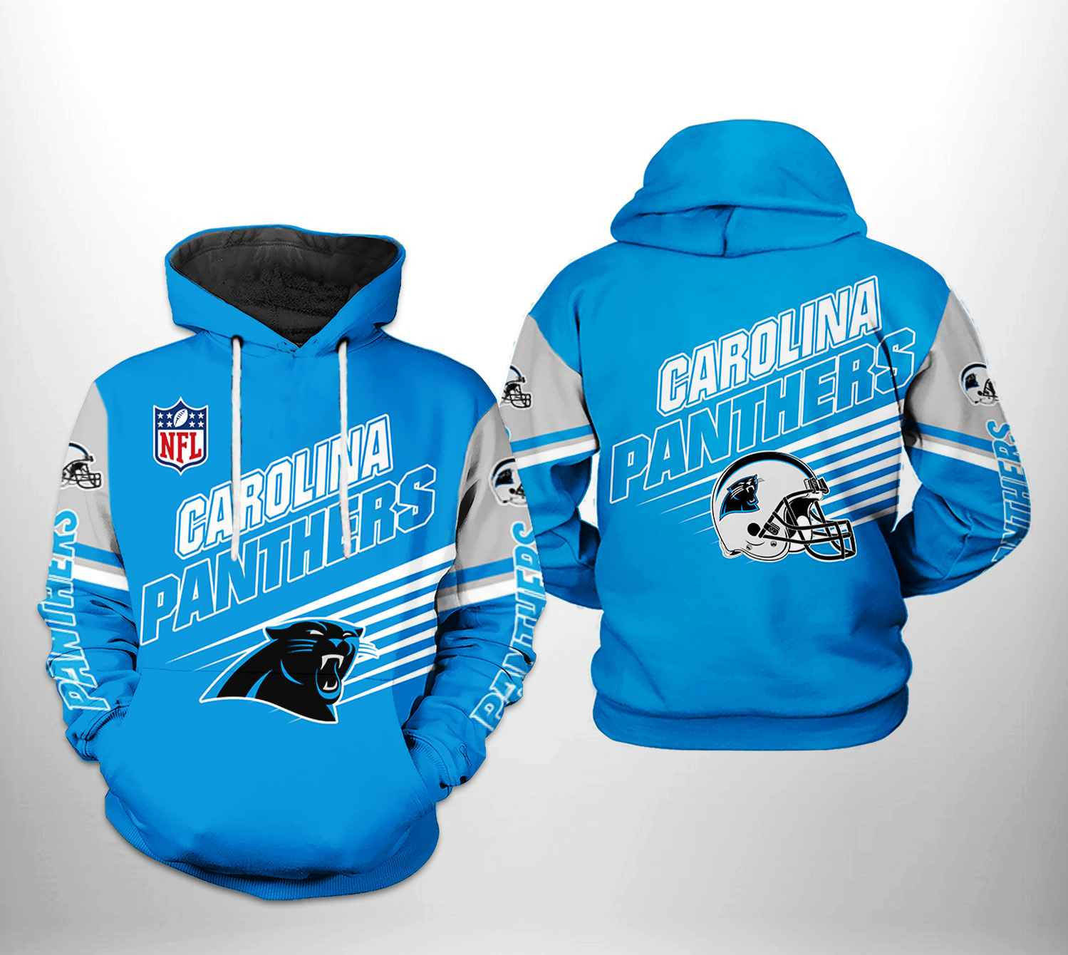 NFL Carolina Panthers NFL Team Hoodie  Zip Hoodie Version 2663
