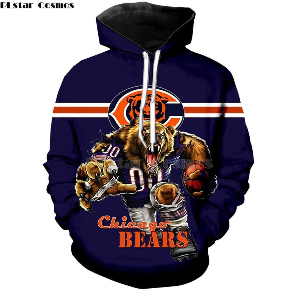 NFL Chicago Bears Hoodie  Zip Hoodie