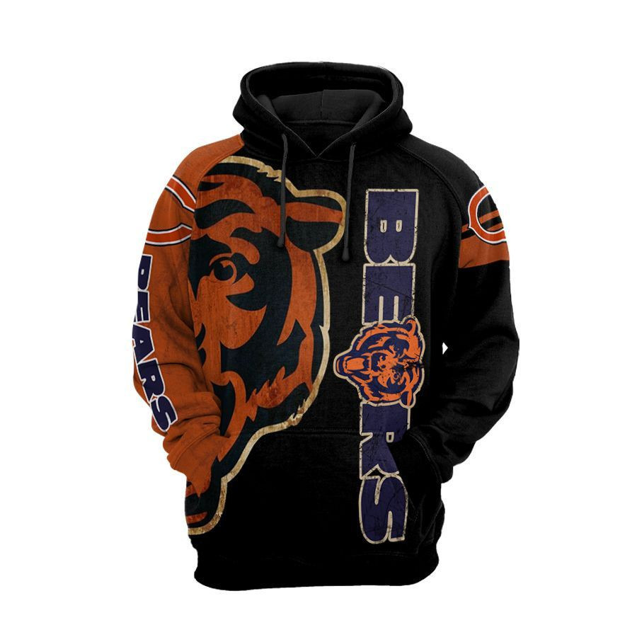 NFL Chicago Bears Nfl Football Tiger Hoodie  Zip Hoodie Version 1052