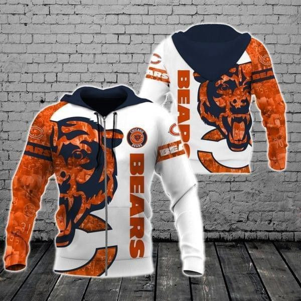NFL Chicago Bears Nfl For Bears Fan Hoodie  Zip Hoodie Version 2655
