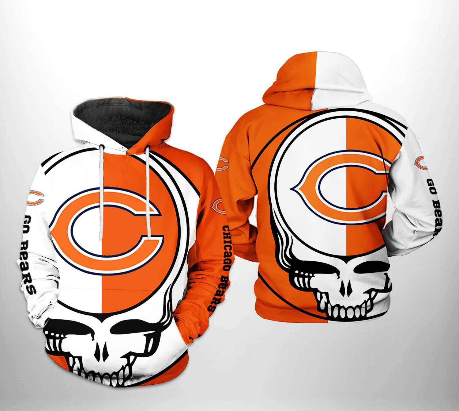 NFL Chicago Bears NFL Grateful Dead Hoodie  Zip Hoodie