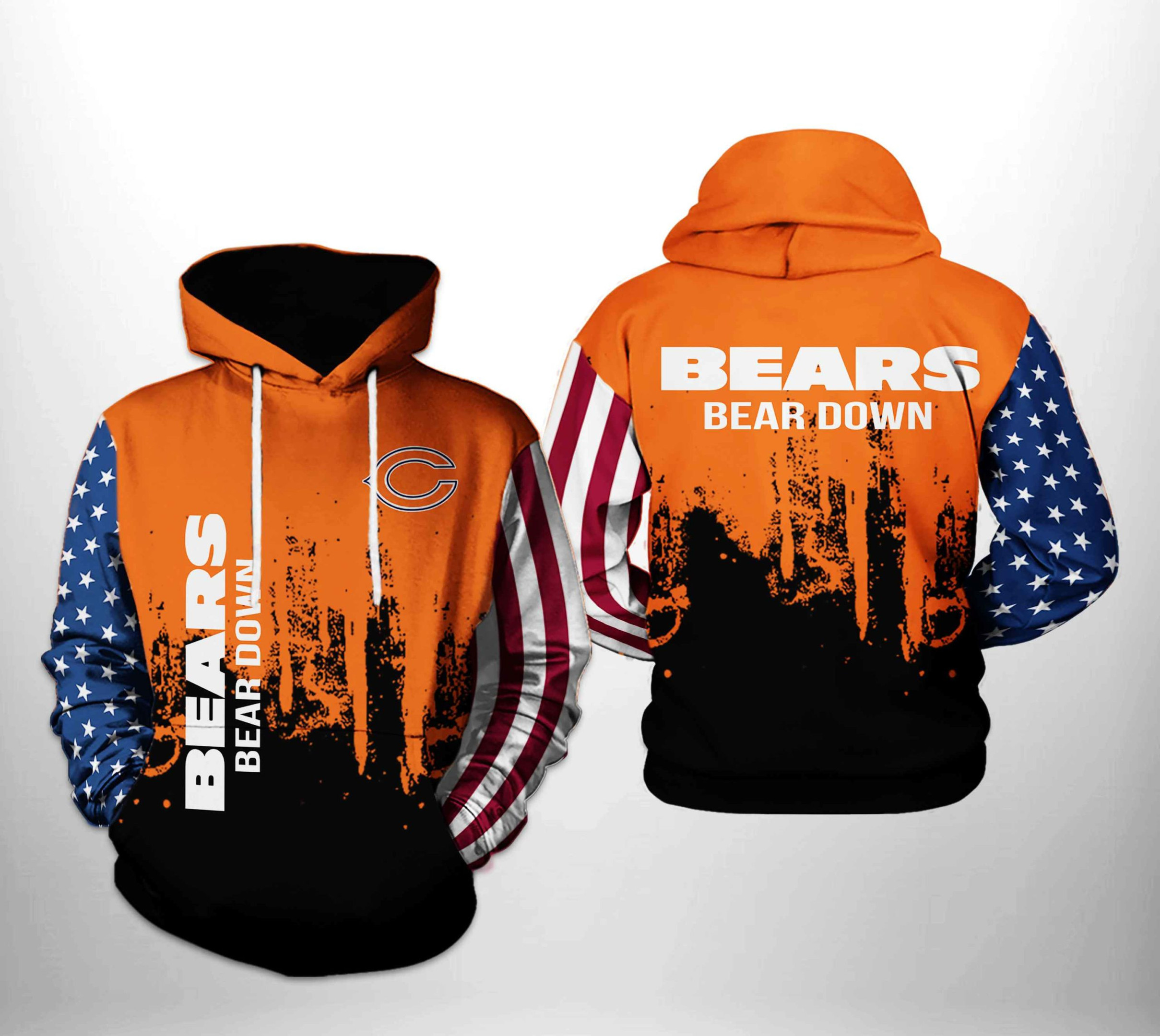 NFL Chicago Bears NFL Team US Hoodie  Zip Hoodie