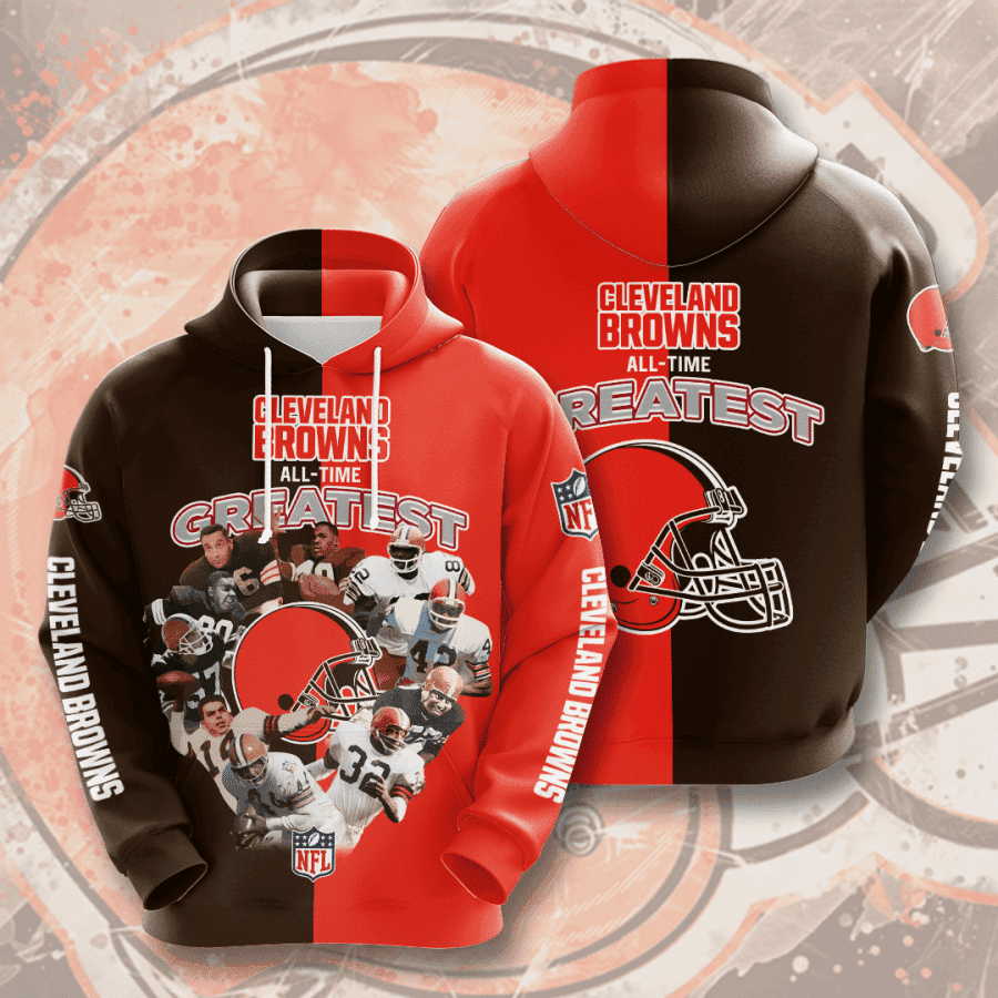 NFL CLEVELAND BROWNS NFL Hoodie  Zip Hoodie Version 2118
