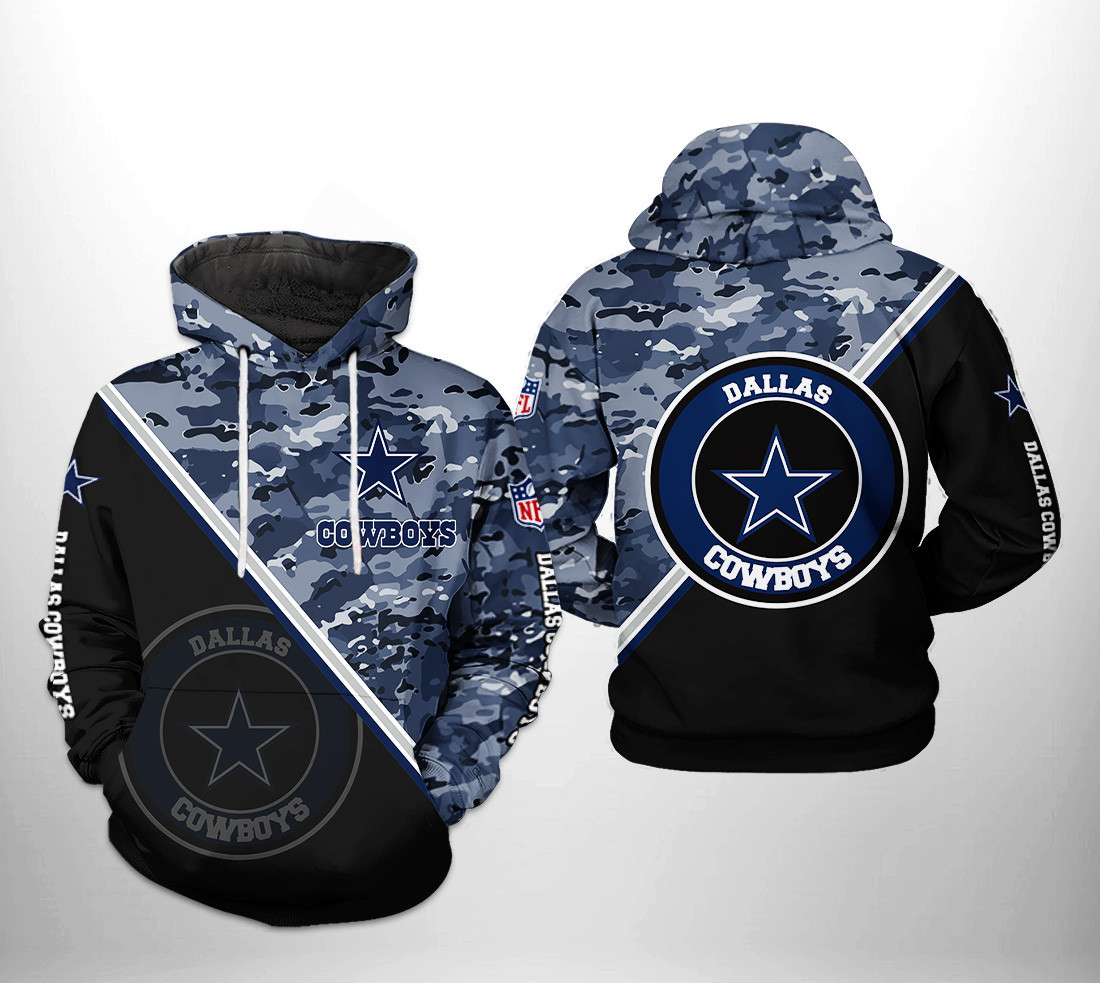 NFL Dallas Cowboys NFL Camo Team Hoodie  Zip Hoodie