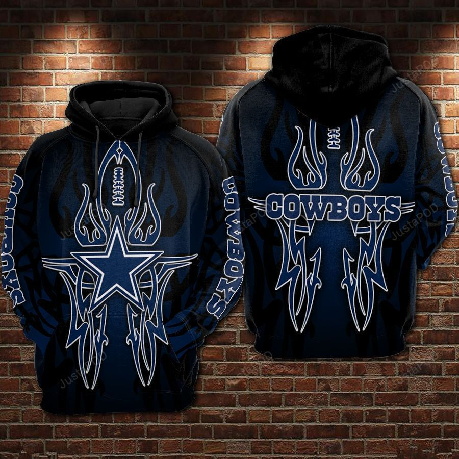 NFL Dallas Cowboys Nfl Football Black Hoodie  Zip Hoodie Version 1458