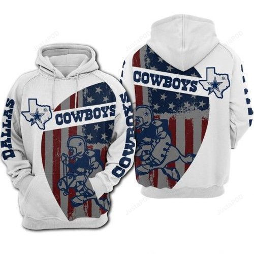 NFL Dallas Cowboys Nfl Football Flag American Hoodie  Zip Hoodie Version 2671