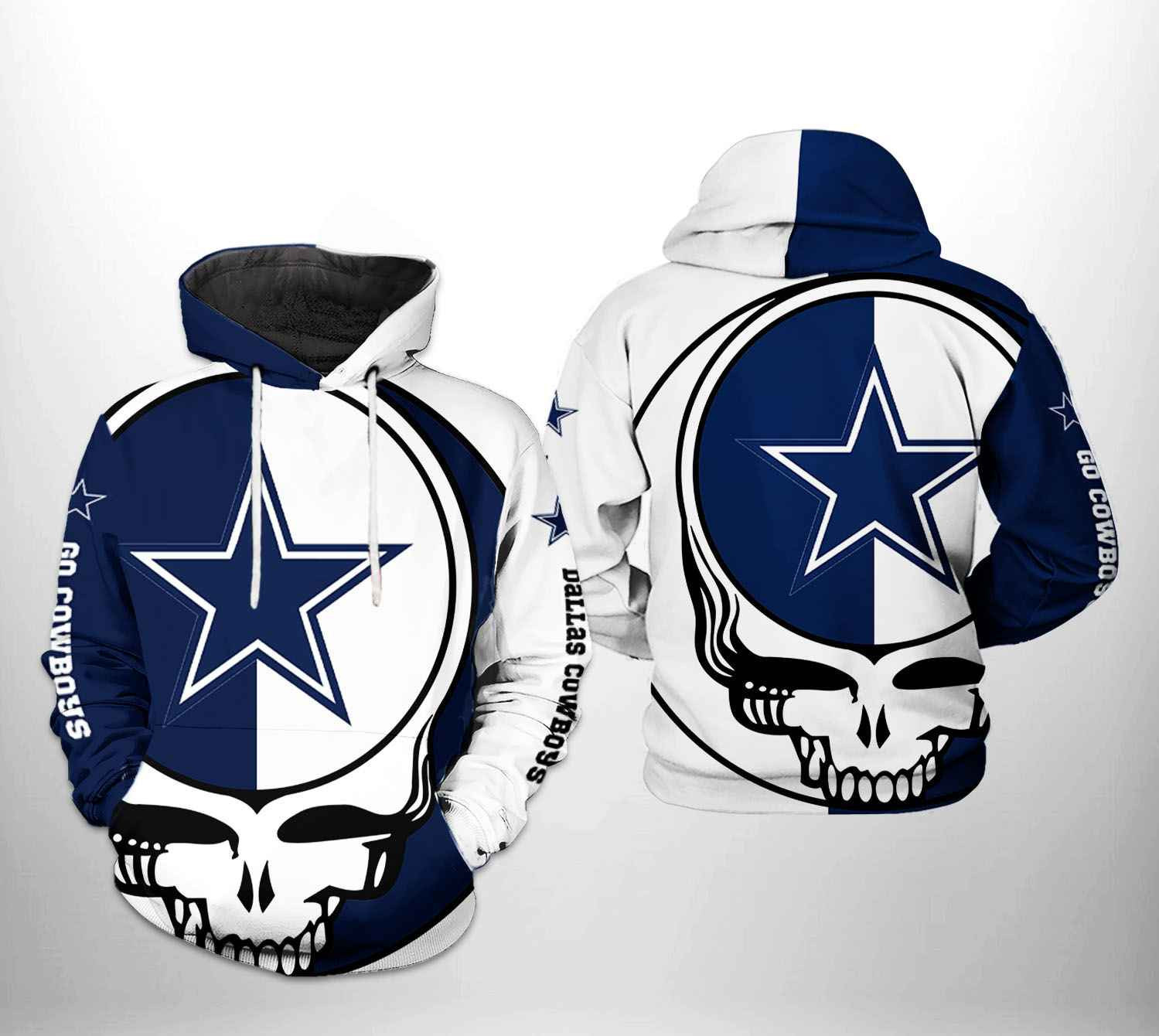 NFL Dallas Cowboys NFL Grateful Dead Hoodie  Zip Hoodie