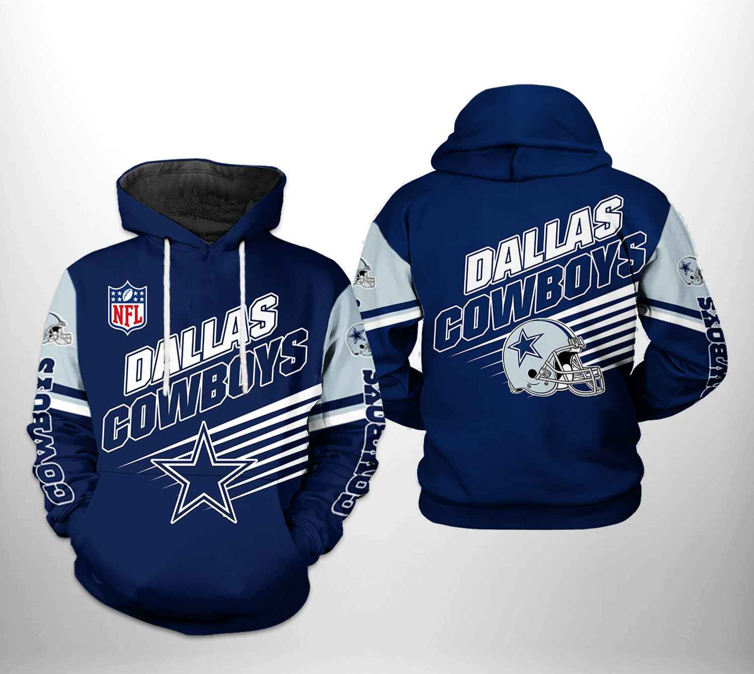 NFL Dallas Cowboys NFL Team Hoodie  Zip Hoodie Version 1746
