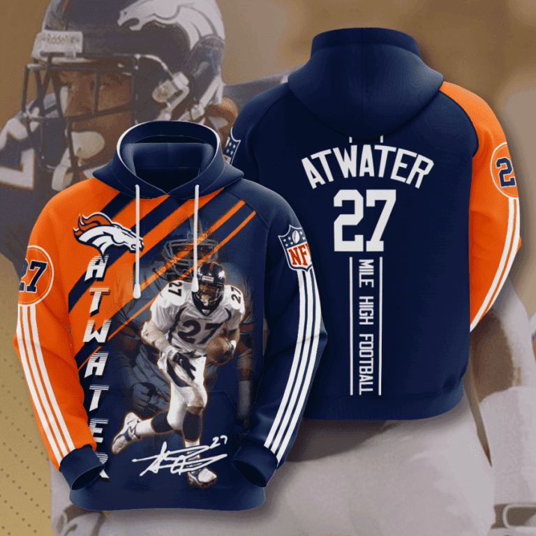 NFL Denver Broncos Atwater 27 Hoodie Zip Hoodie