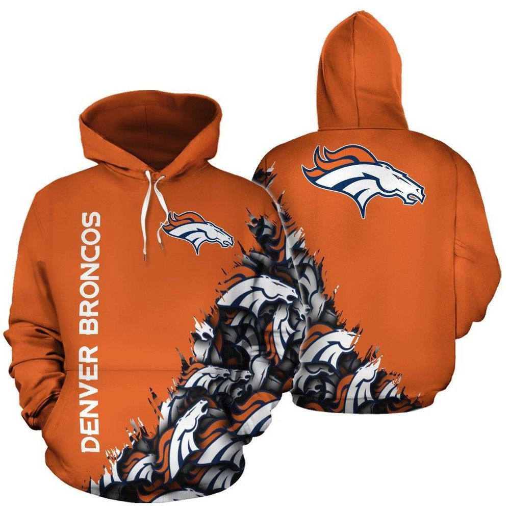 NFL Denver Broncos Nfl Football Hoodie  Zip Hoodie Version 1700
