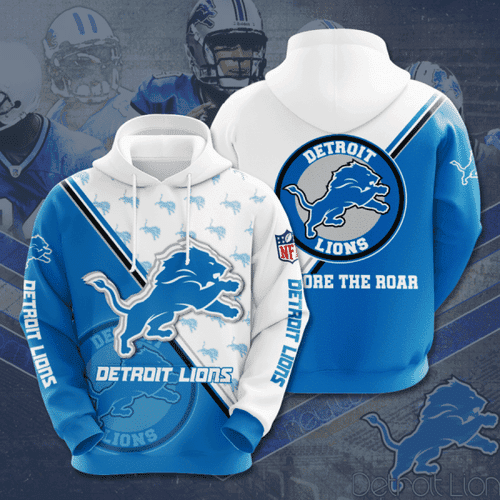 NFL Detroit Lions Big Logo Hoodie  Zip Hoodie