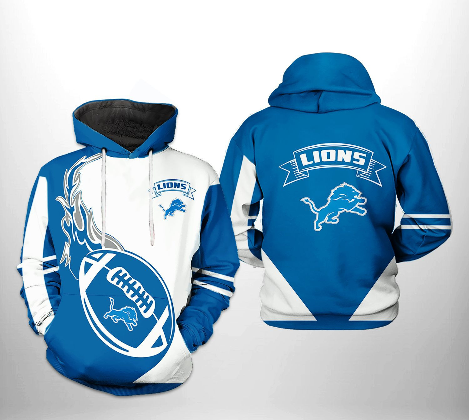 NFL Detroit Lions NFL Classic Hoodie  Zip Hoodie
