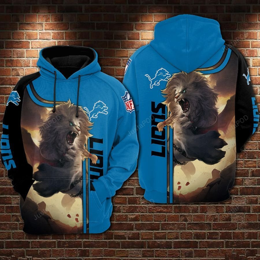 NFL Detroit Lions Nfl Football Lions Hoodie  Zip Hoodie