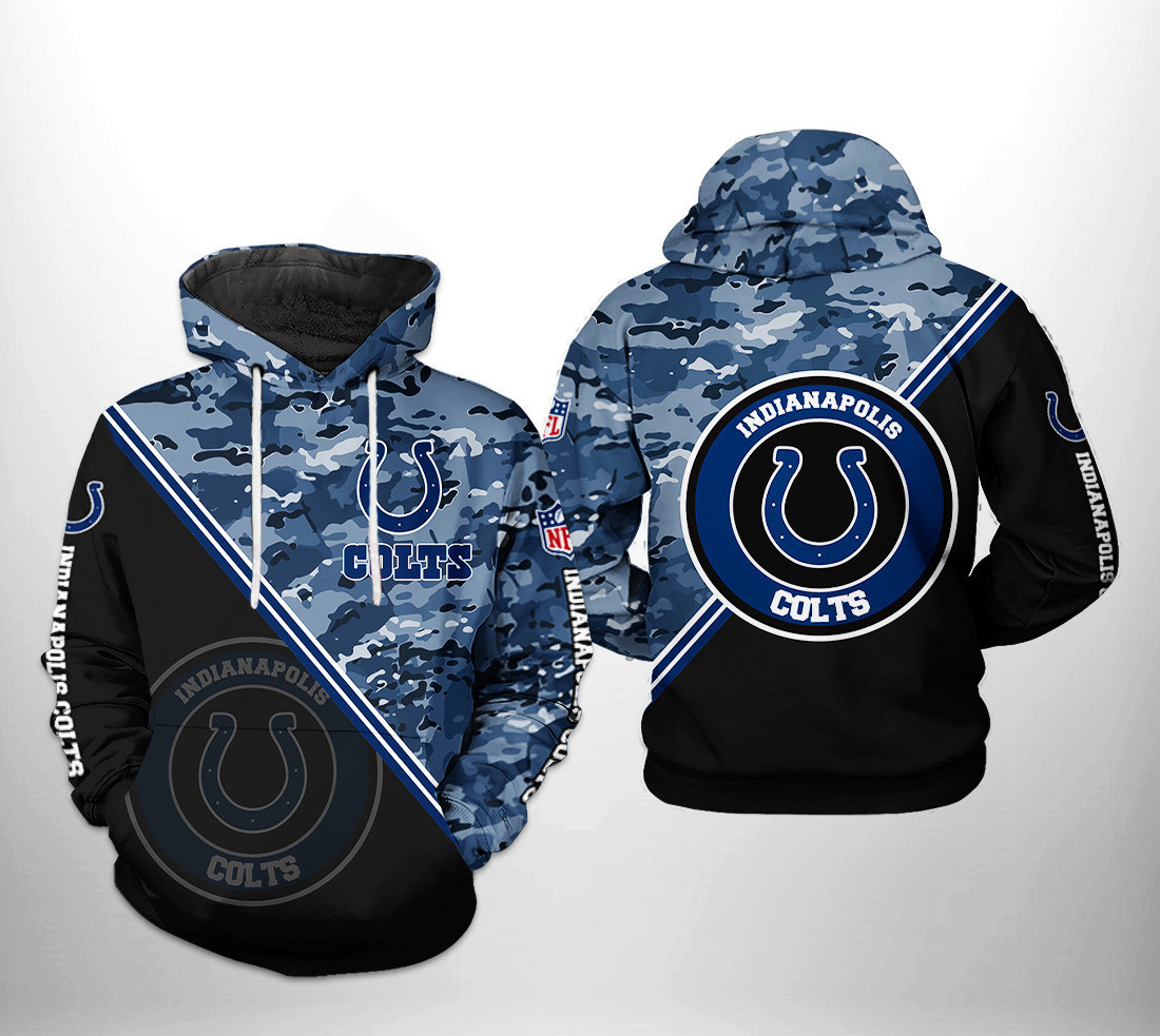 NFL Indianapolis Colts NFL Camo Team Hoodie  Zip Hoodie