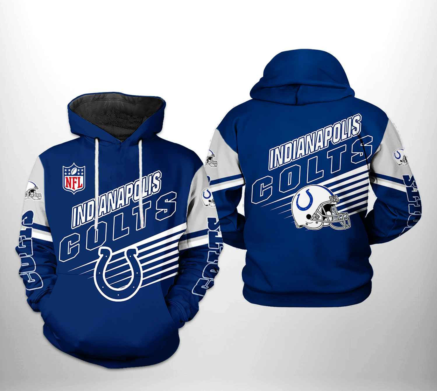 NFL Indianapolis Colts NFL Team Hoodie  Zip Hoodie Version 1080