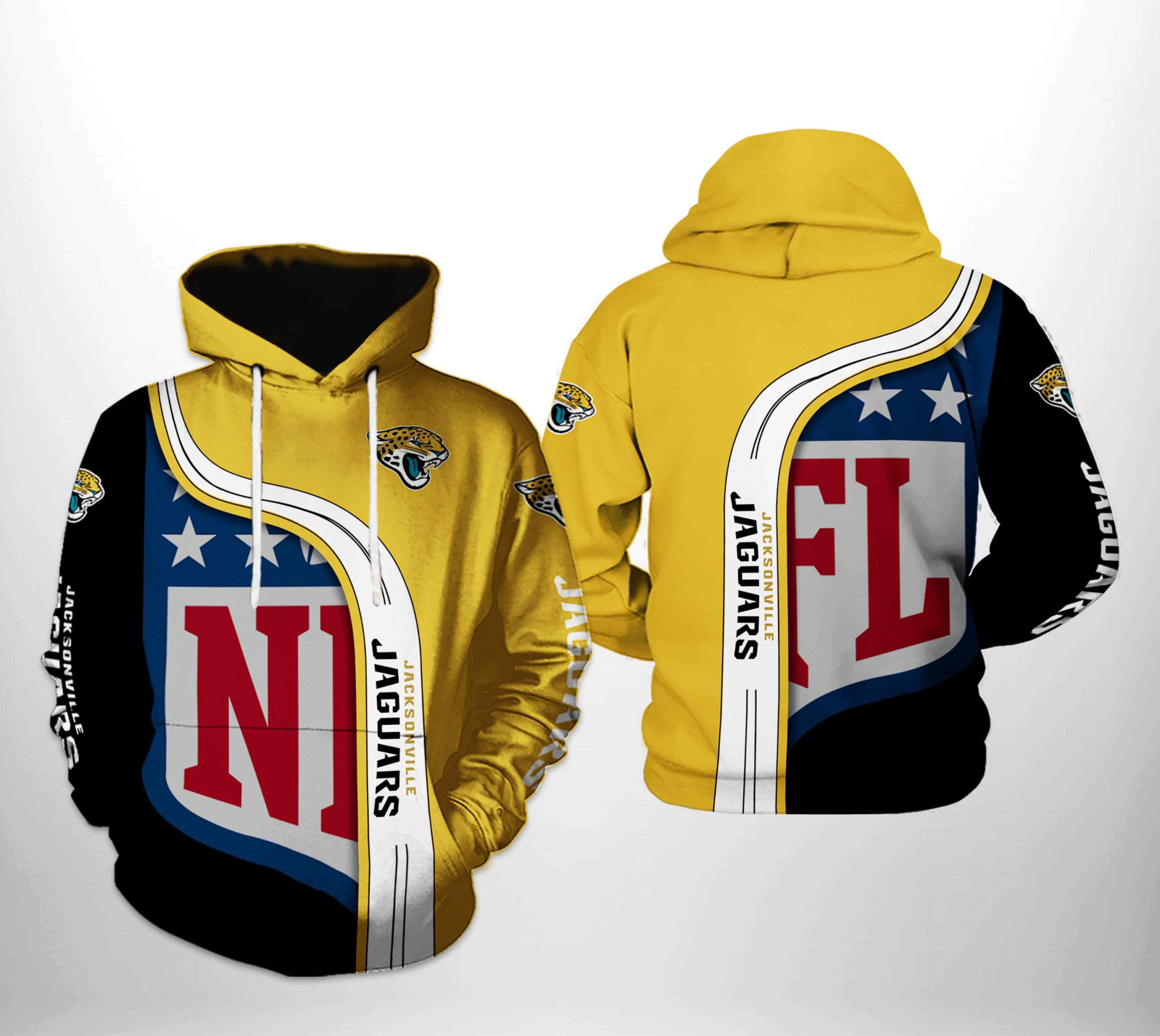 NFL Jacksonville Jaguars NFL Team Hoodie  Zip Hoodie