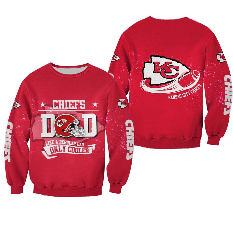 NFL Kansas City Chiefs Dad Like A Regular Dad Hoodie