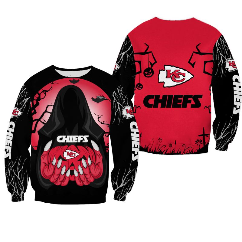 NFL Kansas City Chiefs Death Halloween Limited Edition Sweatshirt Hoodie Zipped Hoodie