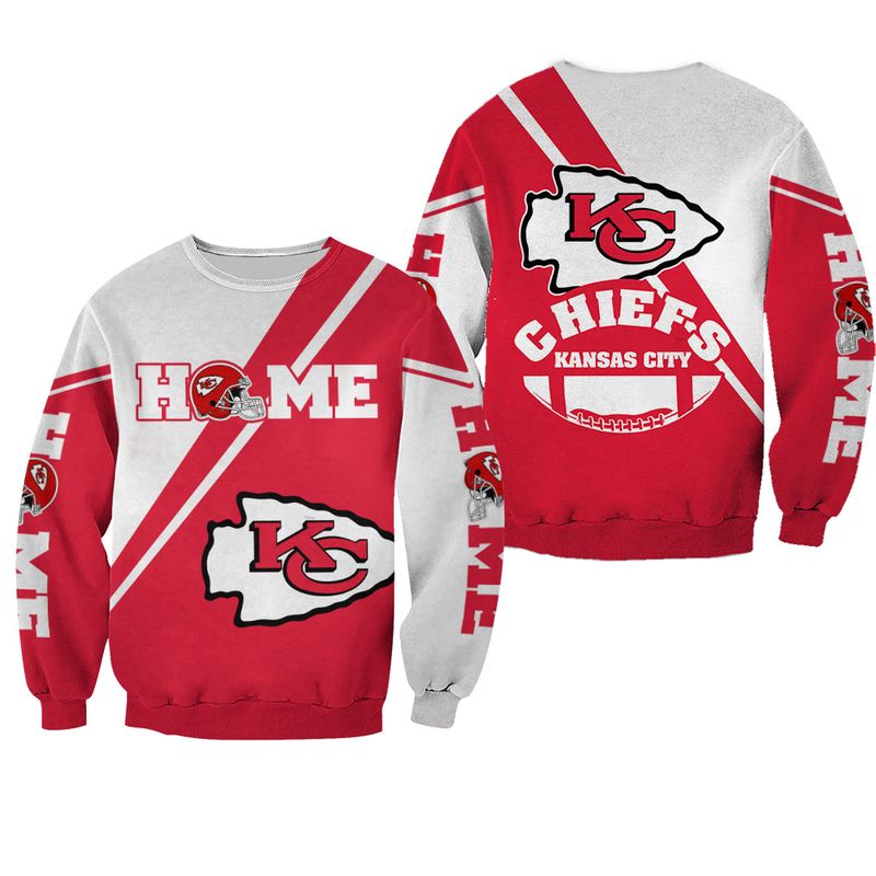 NFL Kansas City Chiefs HOME Limited Edition All Over Print Sweatshirt Hoodie Zipped Hoodie