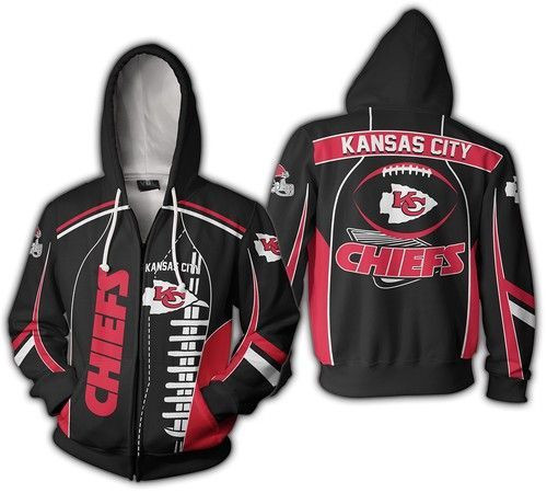 NFL Kansas City Chiefs Hoodie  Zip Hoodie Version 60