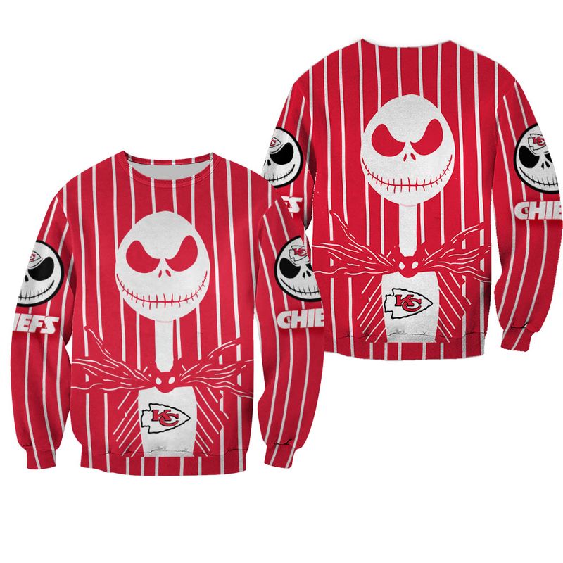 NFL Kansas City Chiefs Jack Skellington Halloween Hoodie Version 194