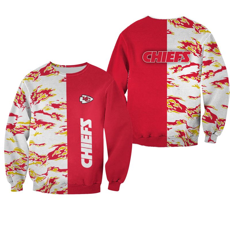 NFL Kansas City Chiefs Limited Edition All Over Print Sweatshirt Hoodie Zipped Hoodie Version 72