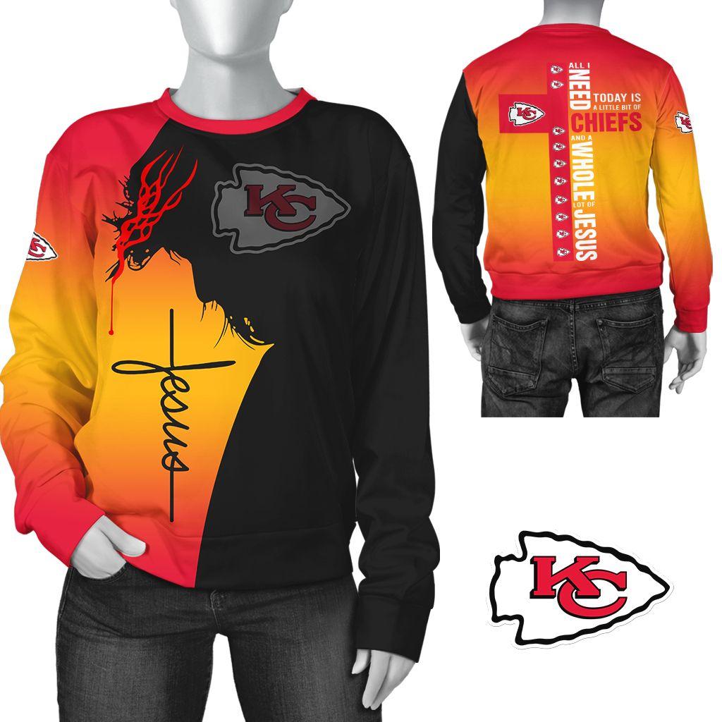 NFL Kansas City Chiefs Limited Edition All Over Print Sweatshirt Hoodie Zipped Hoodie Version 88