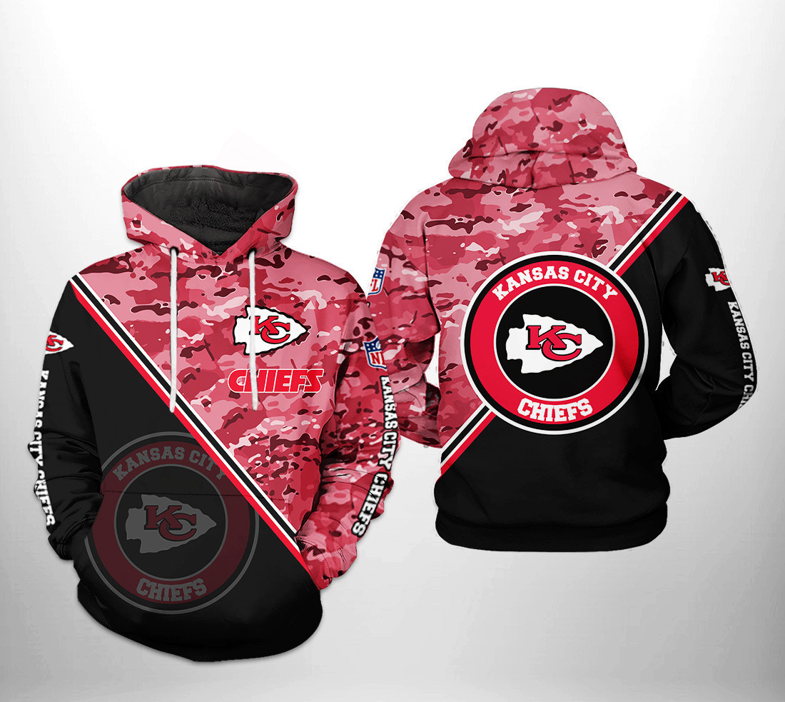 NFL Kansas City Chiefs NFL Camo Team Hoodie  Zip Hoodie