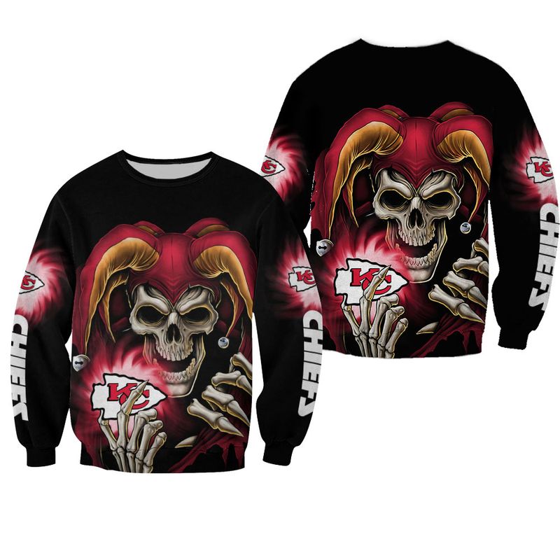 NFL Kansas City Chiefs Sugar Skull Hoodie 3