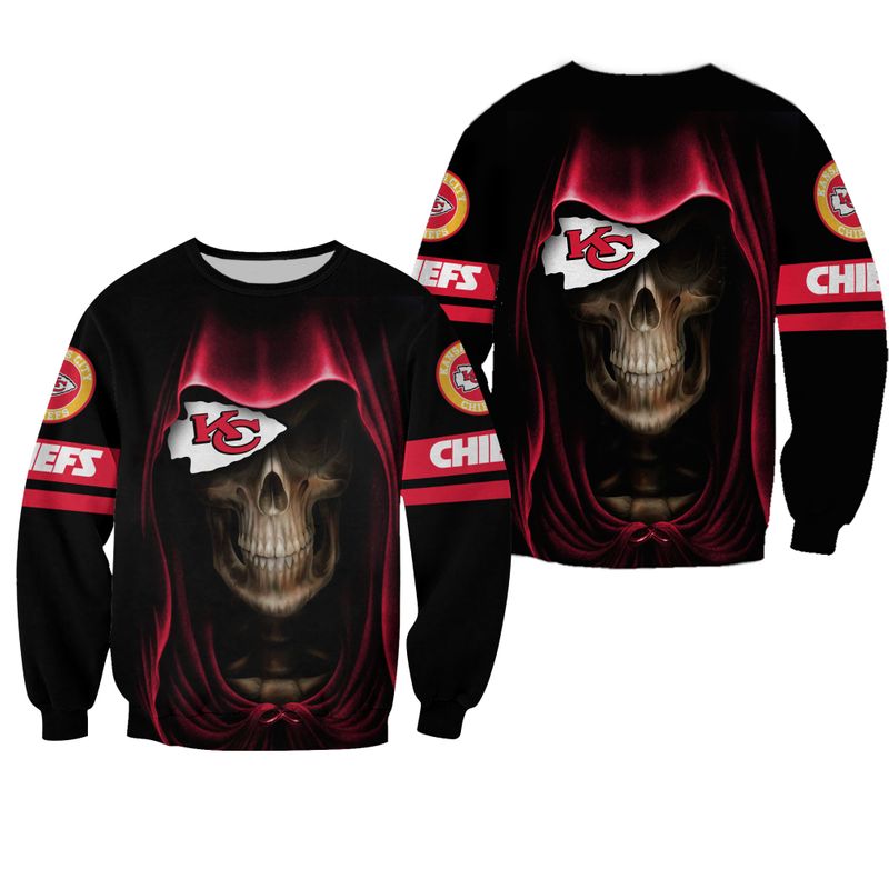 NFL Kansas City Chiefs Sugar Skull Hoodie 4