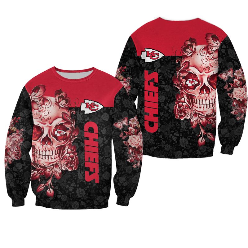 NFL Kansas City Chiefs Sugar Skull Hoodie