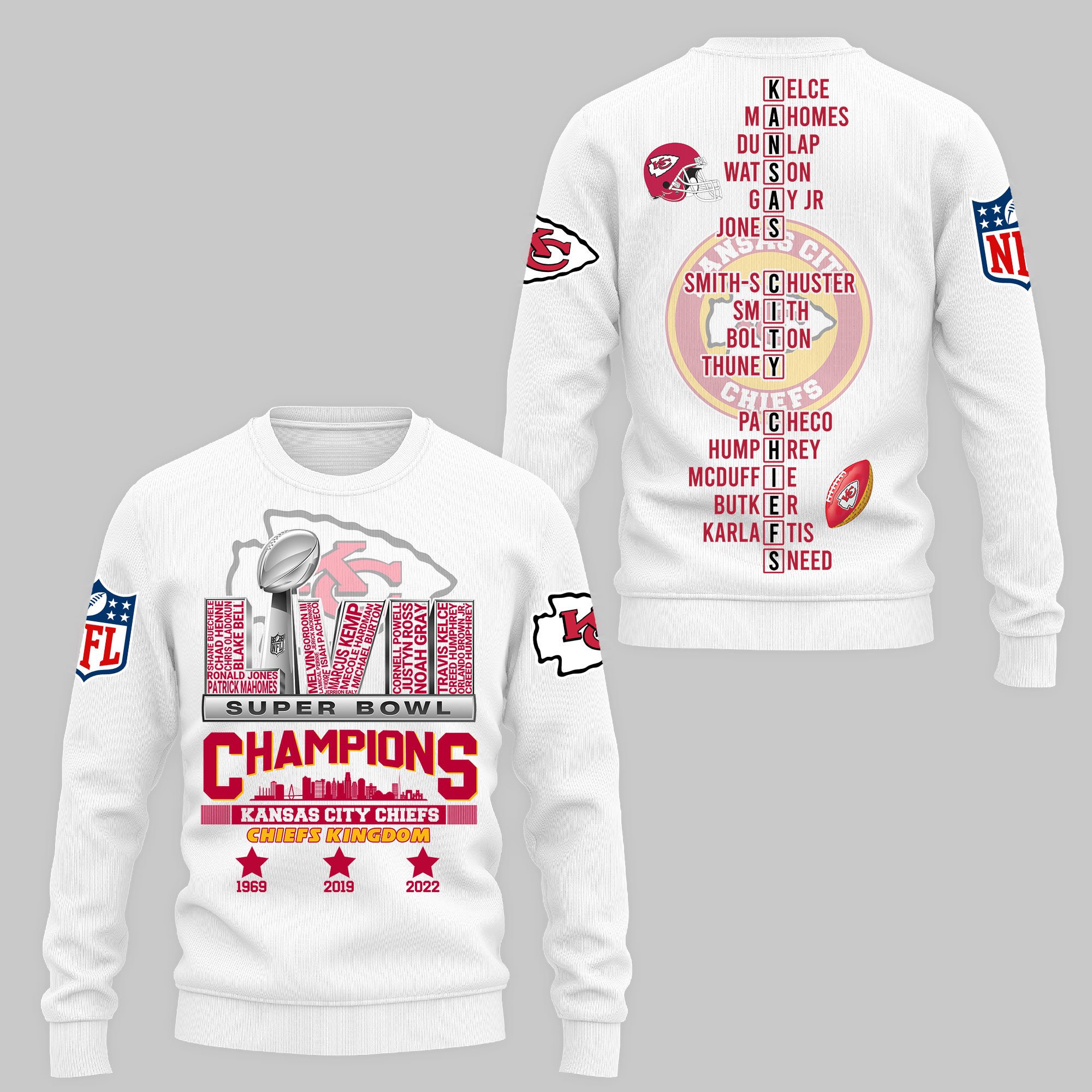 NFL Kansas City Chiefs Super Bowl LVII Champions Hoodie Version 187