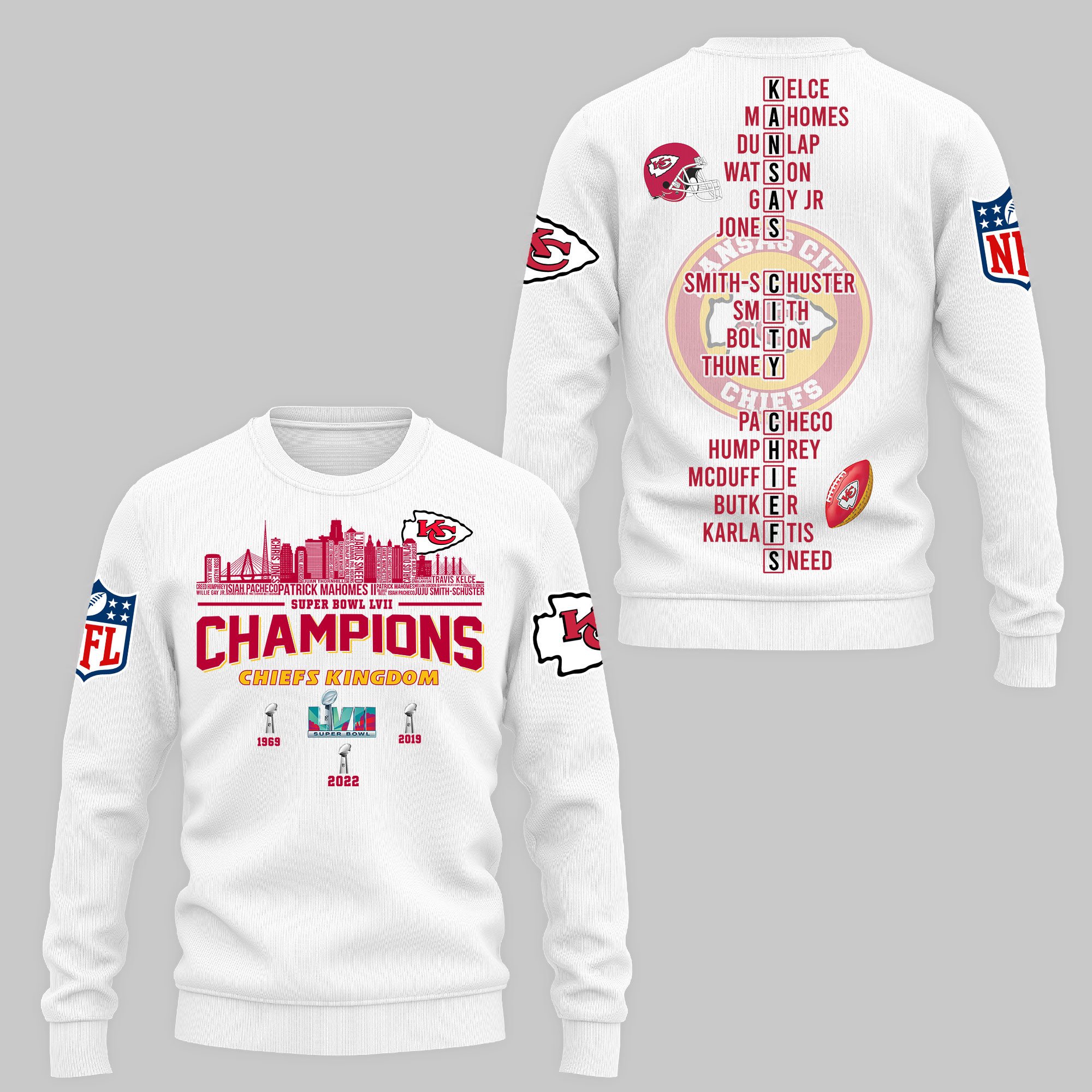 NFL Kansas City Chiefs Super Bowl LVII Champions Hoodie Version 188