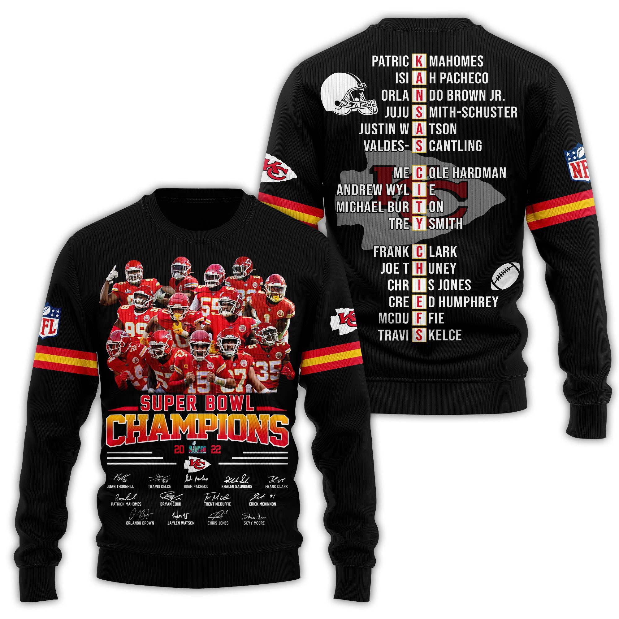 NFL Kansas City Chiefs Super Bowl LVII Champions LVII Hoodie Version 195