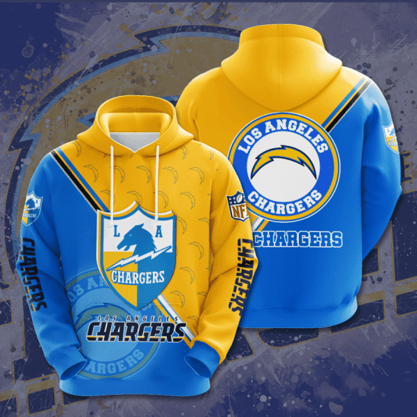 NFL Los Angeles Chargers Hoodie  Zip Hoodie Version 772