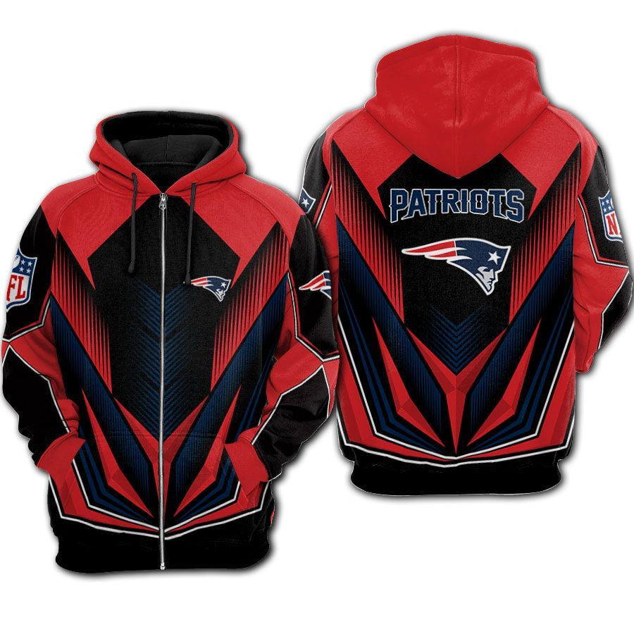 NFL New England Patriots Hoodie  Zip Hoodie Version 2441