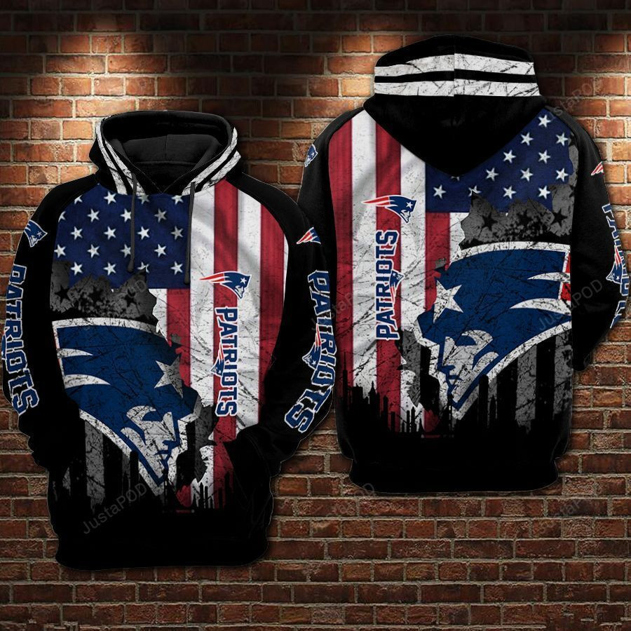 NFL New England Patriots Nfl Football Flag American Hoodie  Zip Hoodie
