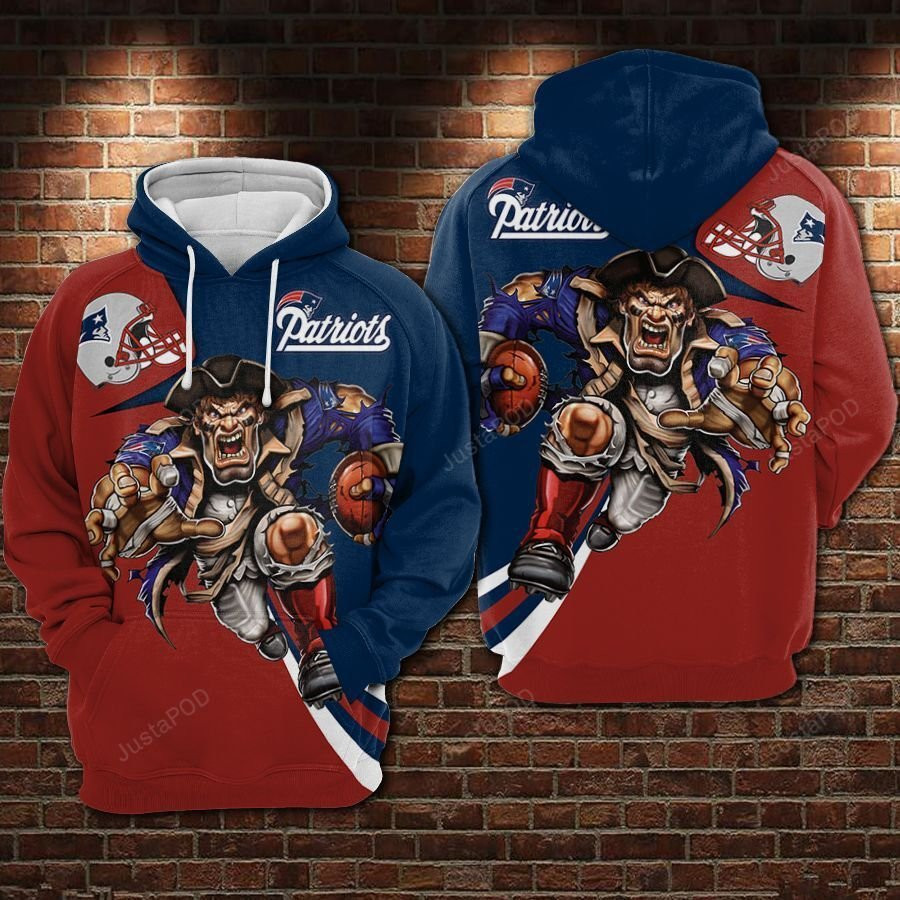 NFL New England Patriots Nfl Football Hoodie  Zip Hoodie Version 1295