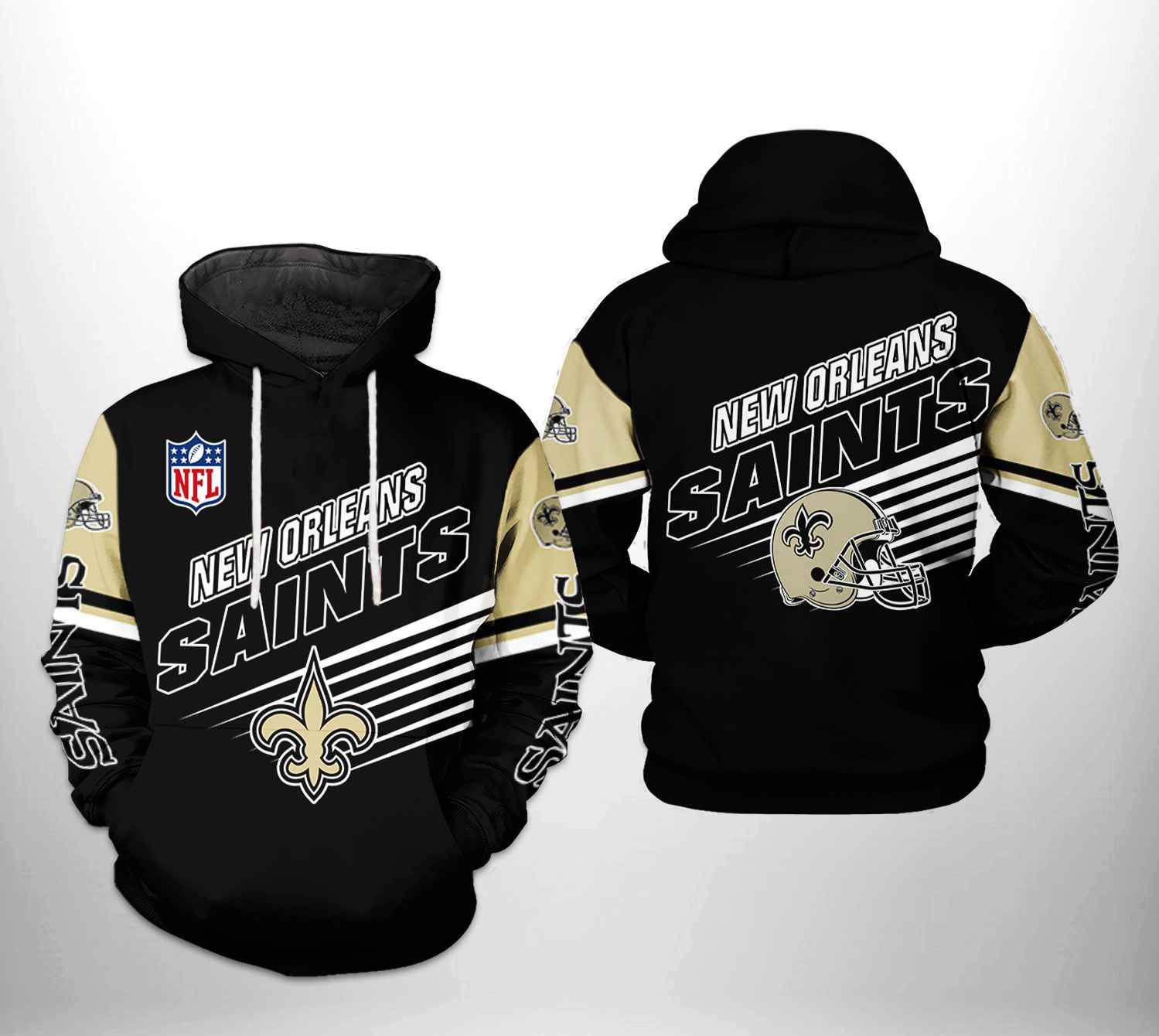 NFL New Orleans Saints NFL Team Hoodie  Zip Hoodie Version 1172