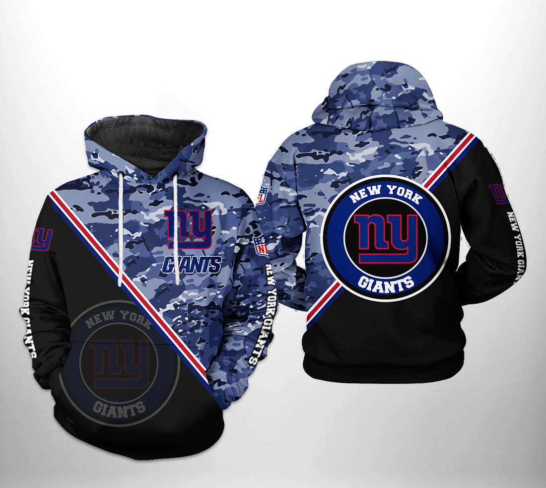 NFL New York Giants NFL Camo Team Hoodie  Zip Hoodie