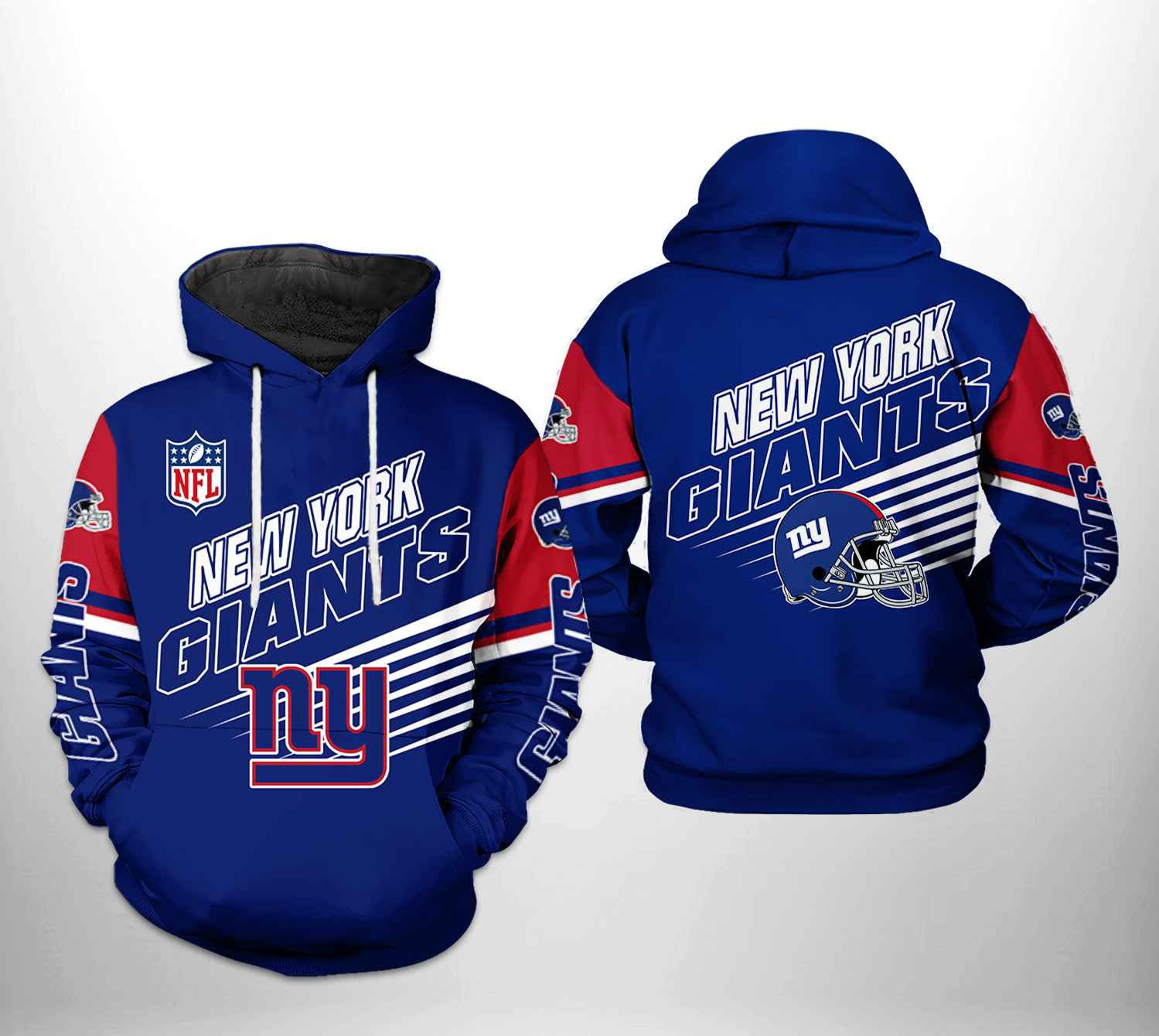 NFL New York Giants NFL Team Hoodie  Zip Hoodie Version 1290