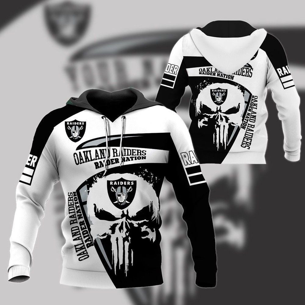 Nfl Oakland Raiders Nation Hoodie Zip Hoodie
