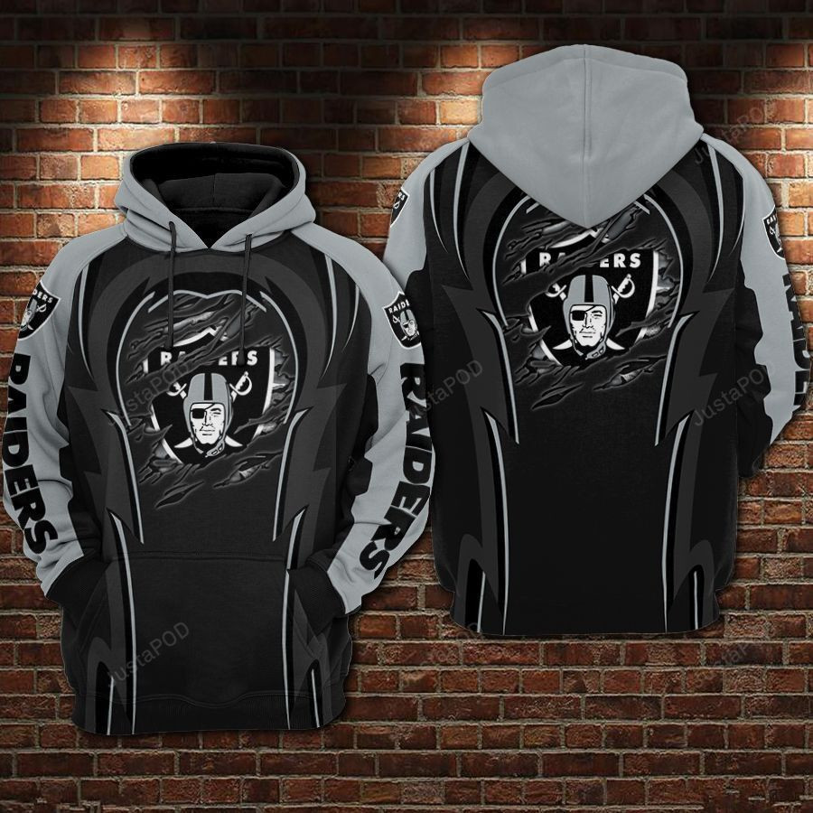 NFL Oakland Raiders Nfl Football Hoodie  Zip Hoodie Version 925