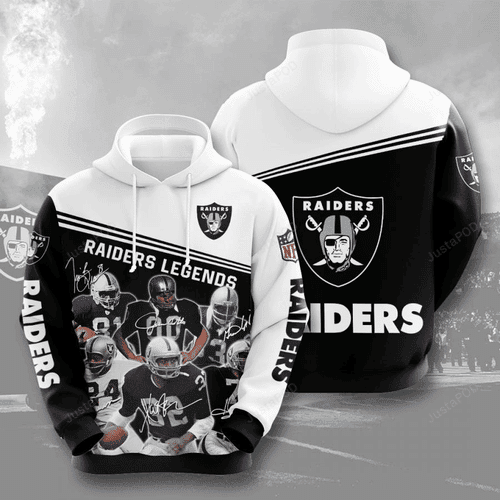 NFL Oakland Raiders Nfl Hoodie  Zip Hoodie Version 840