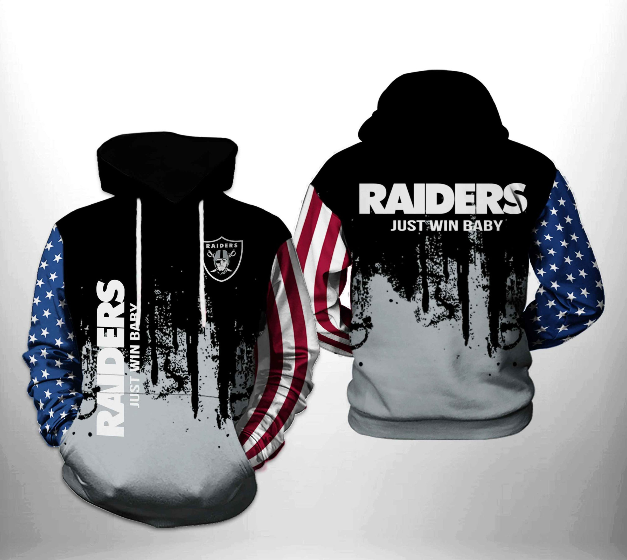NFL Oakland Raiders NFL Team US Hoodie  Zip Hoodie