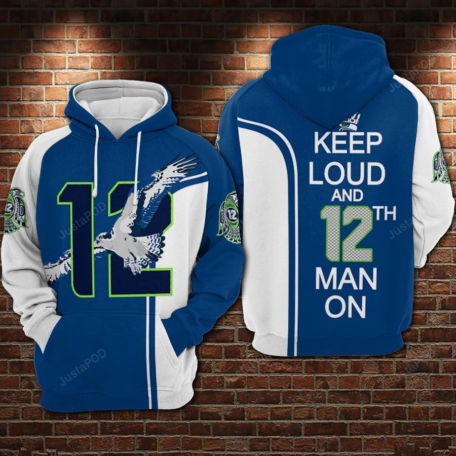 NFL Seattle Seahawks Nfl Football Sam Adkins Hoodie  Zip Hoodie Version 2127