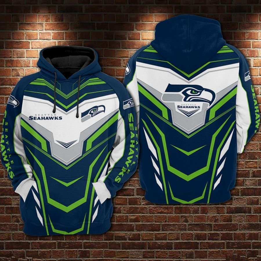 NFL Seattle Seahawks Nfl Football Super Hoodie  Zip Hoodie
