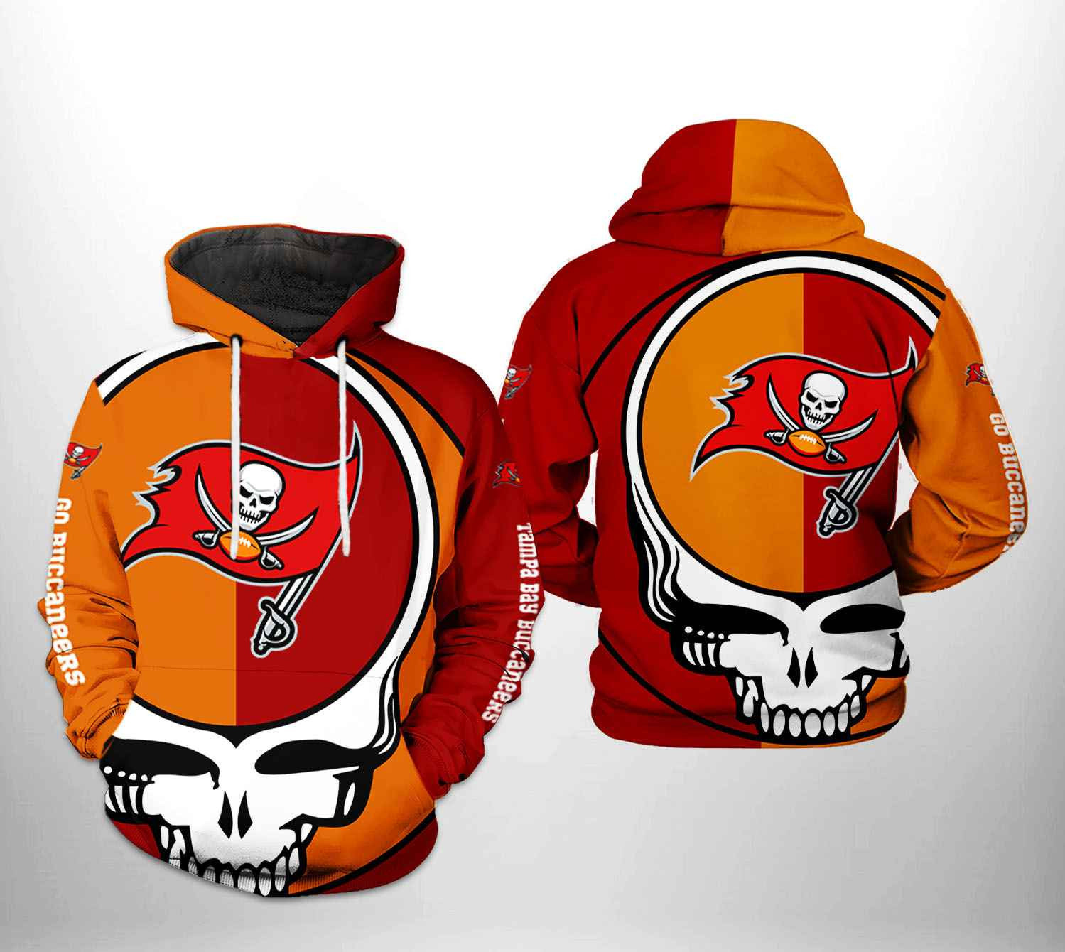 NFL Tampa Bay Buccaneers NFL Grateful Dead Hoodie  Zip Hoodie