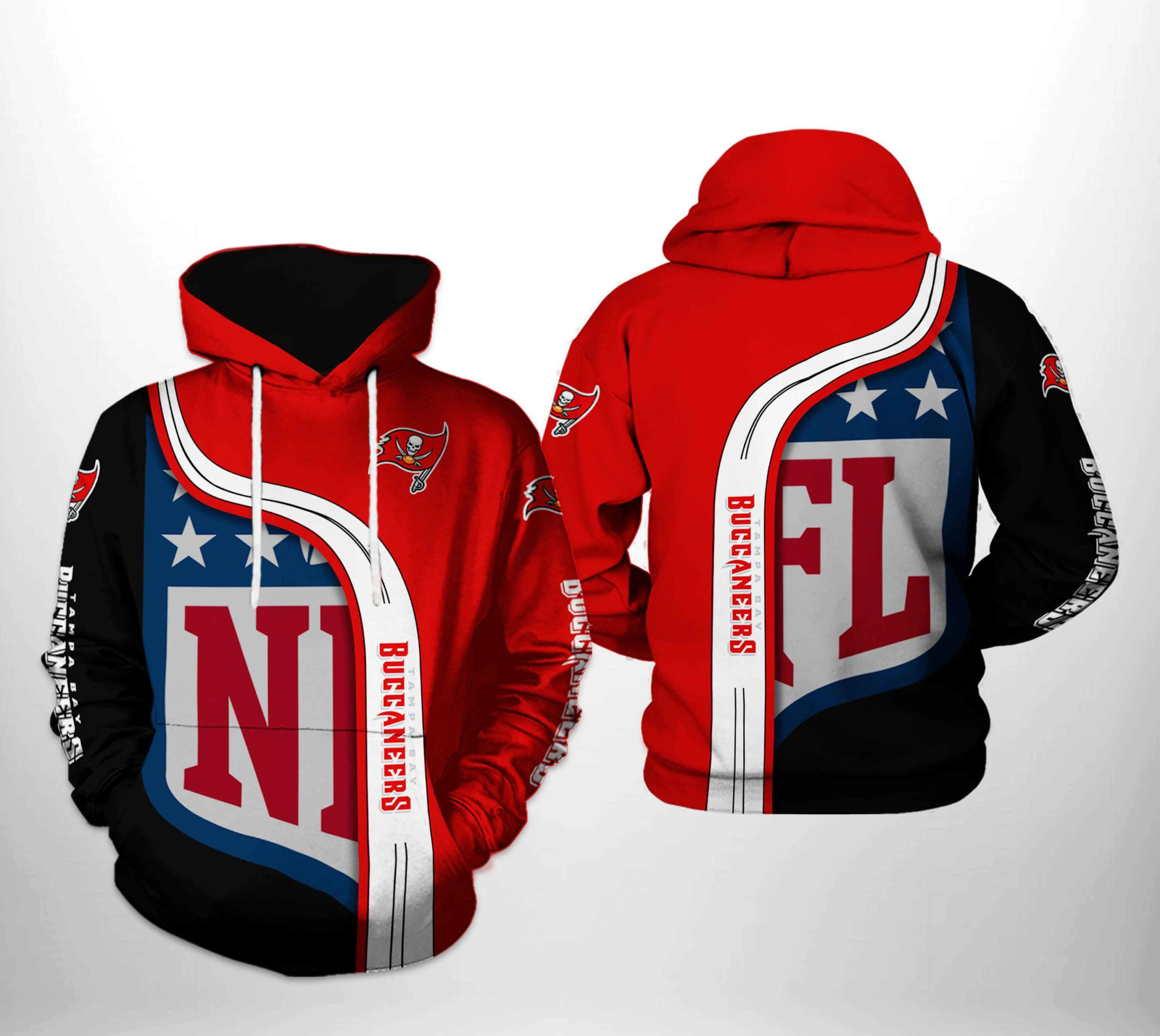 NFL Tampa Bay Buccaneers NFL Team Hoodie  Zip Hoodie Version 1786