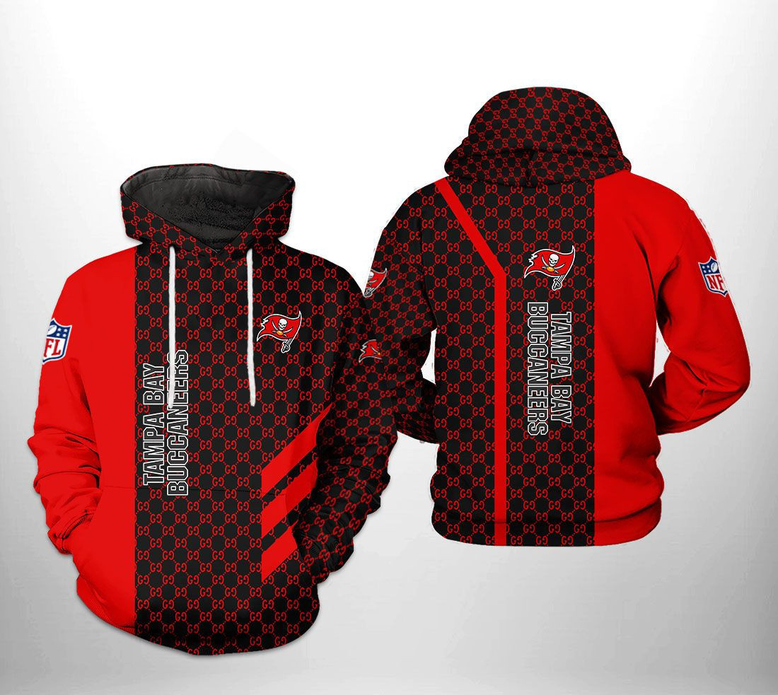 NFL Tampa Bay Buccaneers NFL Team Pattern Mix Hoodie  Zip Hoodie